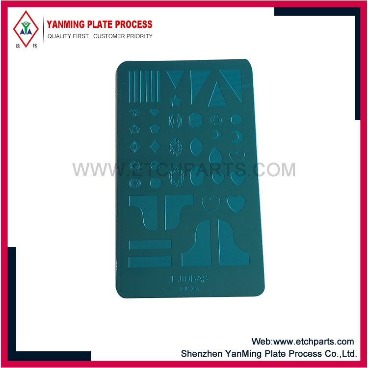 Hindi kinakalawang na Steel Nail Stamping template